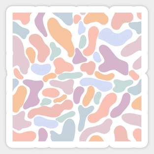 Pastel Abstract Mosaic pattern Sticker